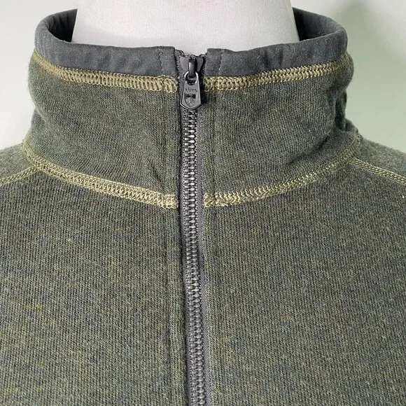 Kühl #3007 Men's Dark Green Revel 1/4 Zip Up Pullover Fleece Size Medium